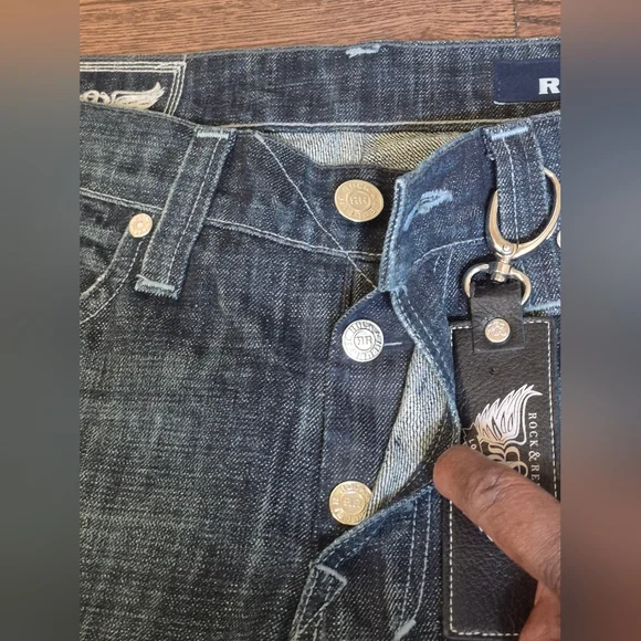 Rock & Republic Blue Denim Jeans - Picture 8 of 16